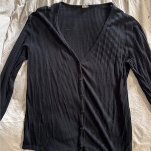 Wilfred Ribbed Button-Up Cardigan